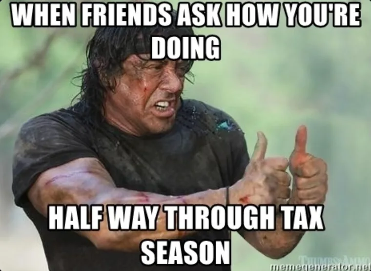 Half way through tax season