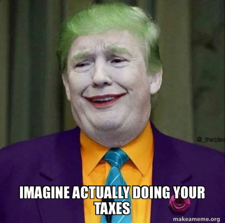 Imagine actually doing your taxes